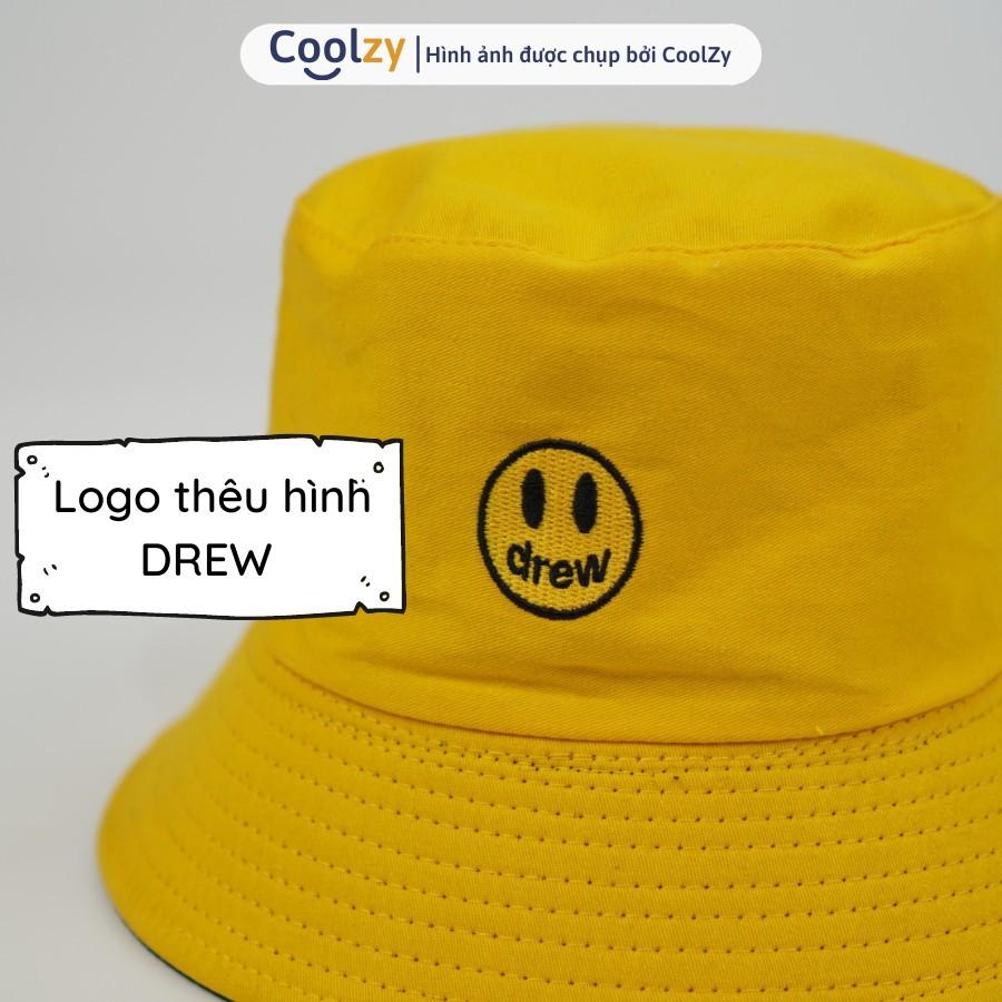 Mũ bucket 2 mặt ️ Nón tai bèo vành tròn thêu hình DREW thời trang form unisex nam nữ N35