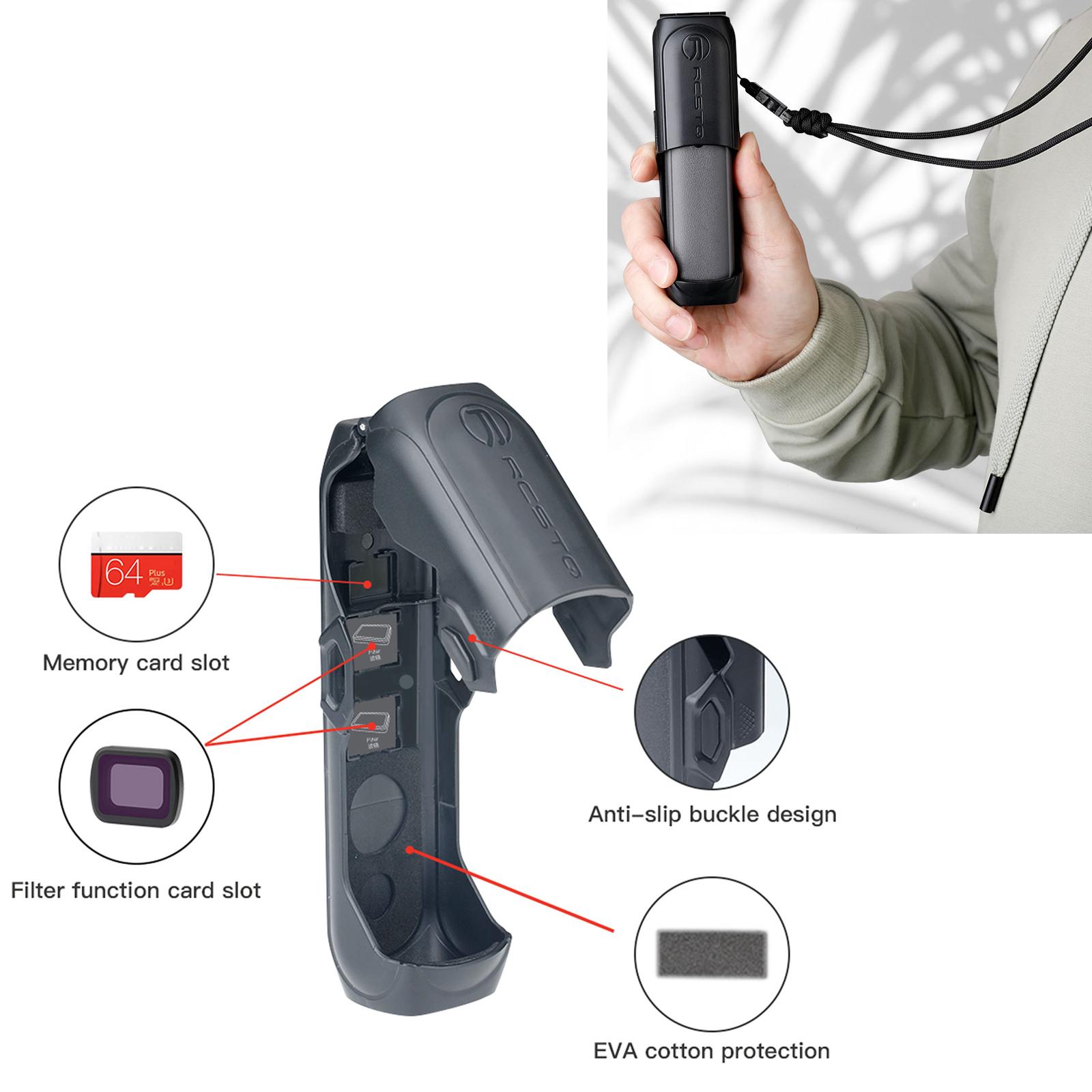 Bao Da Bảo Vệ Hộp Lưu Trữ Di Động Có Dây Buộc Cho FIMI Lòng Bàn Tay 2 Bỏ Túi Gimbal Phụ Kiện Máy Ảnh