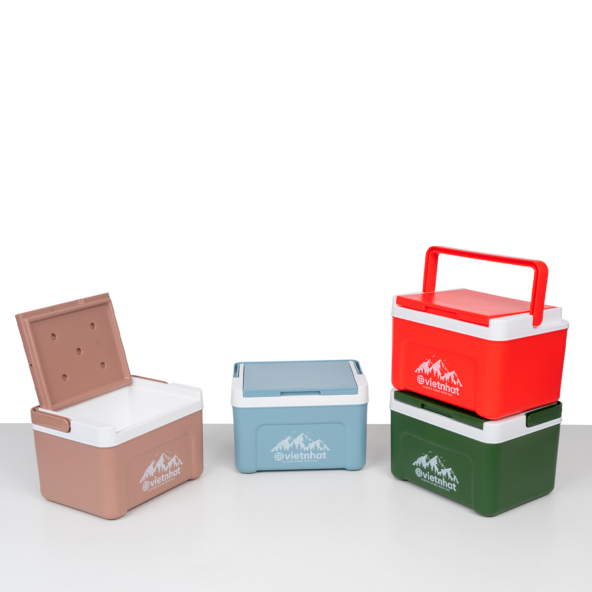 Thùng đá vuông thái 2.3 lít 3932, Phích mini giữ nhiệt tiện lợi, Phích Đá giữ nhiệt lên đến 8h, Phích Đá Việt Nhật cao cấp - Hàng chính hãng