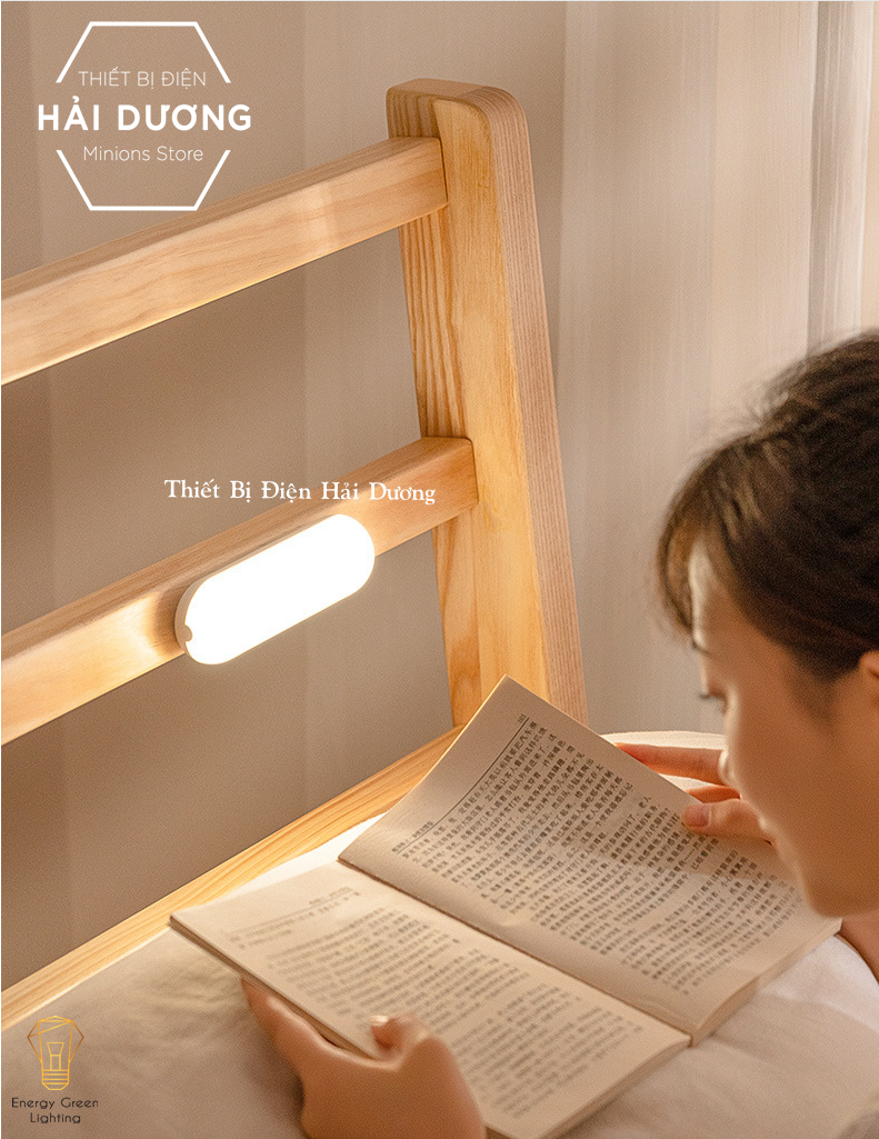 Đèn Led đọc sách học bài làm việc WH-B10 dán tường - dán tủ - Dung lượng pin lớn - Có video
