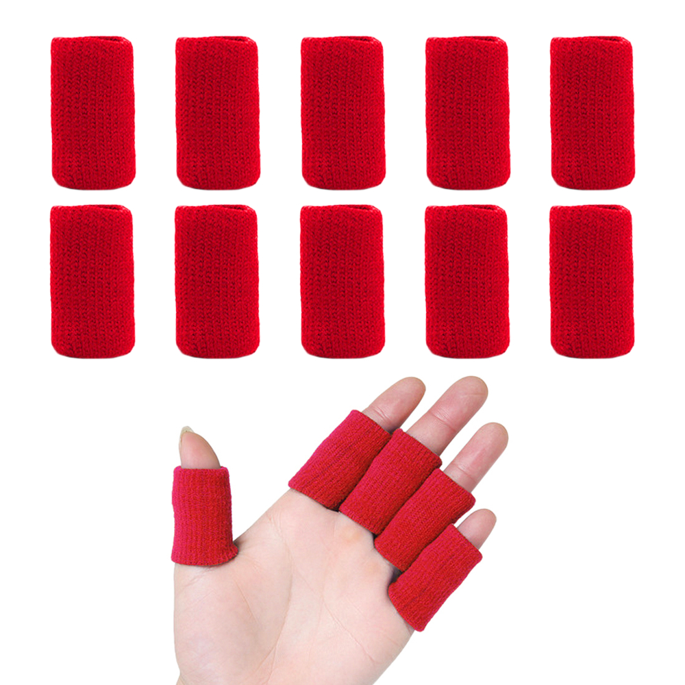 10 miếng bảo vệ ngón tay khi chơi thể thao, đàn hồi, thoáng khí