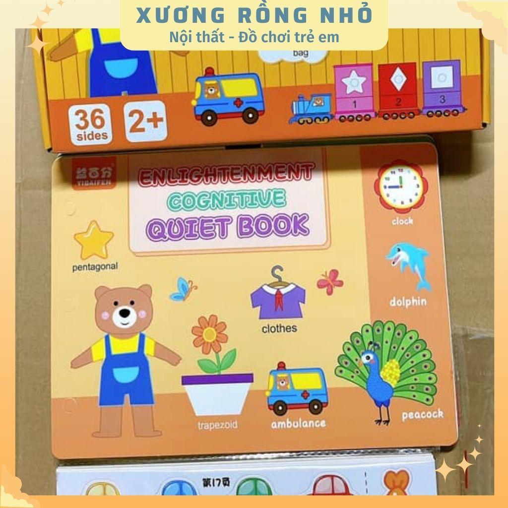 Học Liệu 17 Chủ Đề, Đồ Chơi Giáo Dục Sớm Cho Bé, Bảng Bận Rộn Quiet Book, Busy Board, Bóc Dán Cho Bé 2-6 tuổi