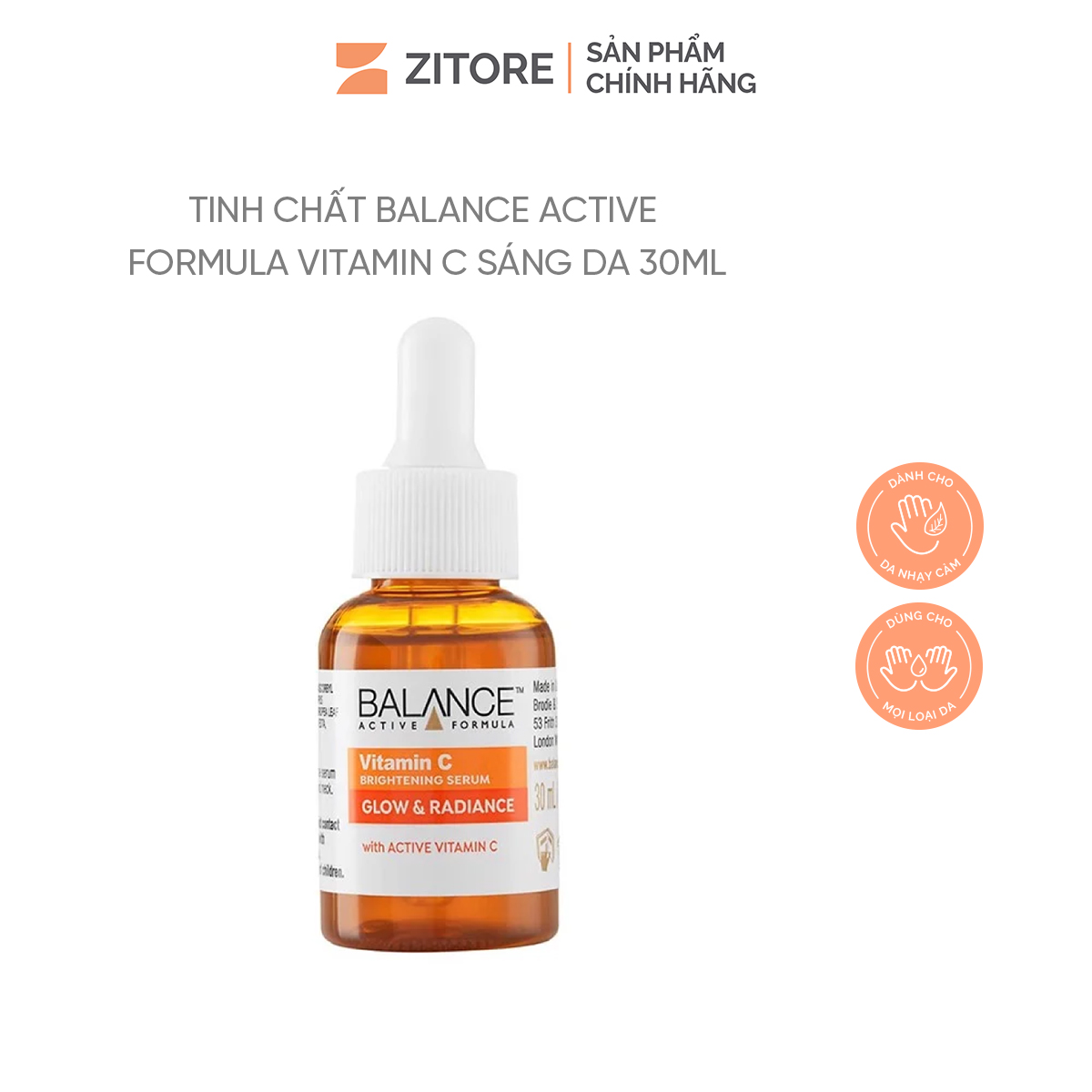 Tinh Chất BALANCE Active Formula Vitamin C Sáng Da 30ml - Sản Phẩm Chính Hãng Tại Zitore