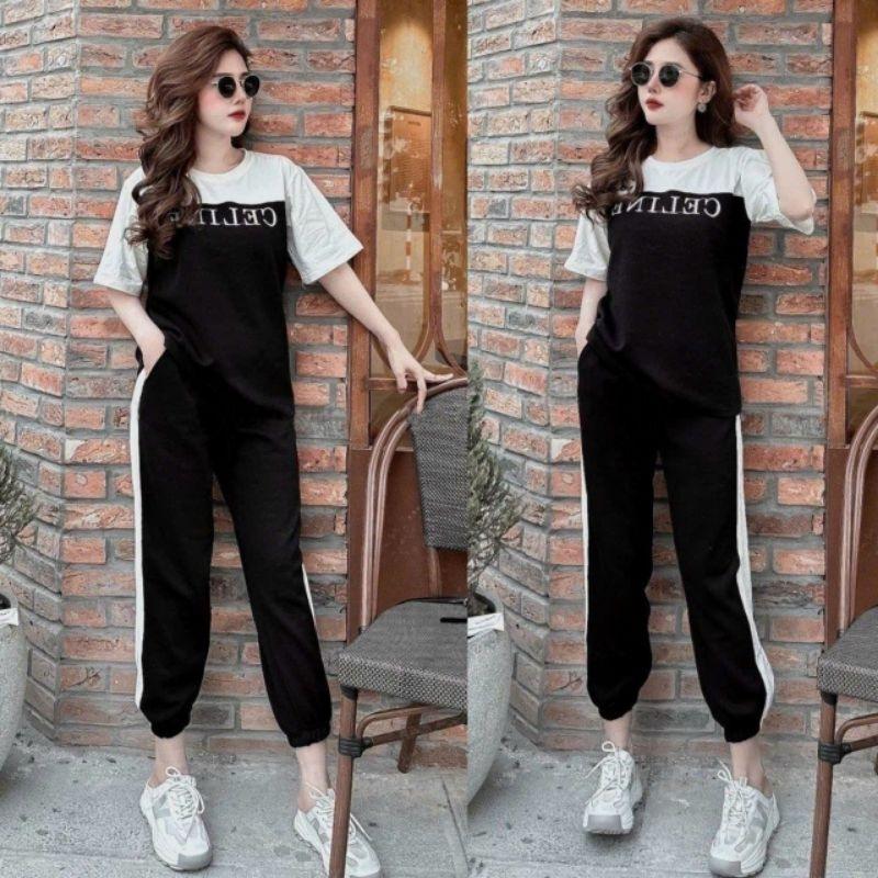Sét bộ đồ thể thao nữ from rộng thời trang cao cấp mẫu mới đẹp có bigsize, sét bộ đi chơi mặc ơ nhà bao chất cá tính