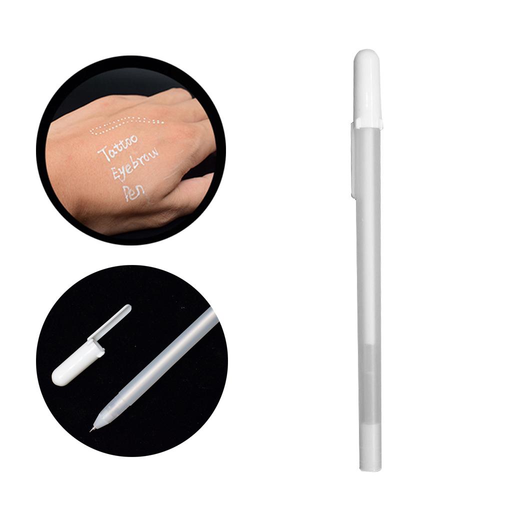 3x1pcs Korean Style White Skin Marker for Eyebrow Micrometer Measurement Tool