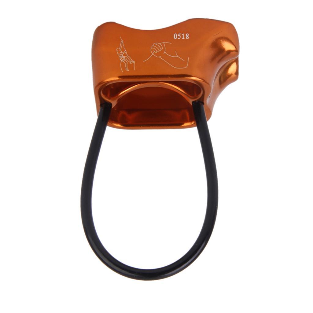 50KN Safety Figure 8 Descender + 25KN D-Shape Carabiner Hook + 25KN Rappel Device for Rock Climbing Rescue Equipment