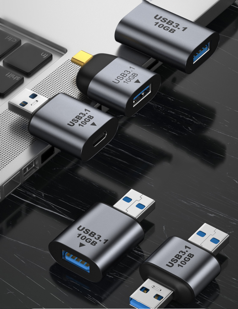 Đầu chuyển usb 3.1 ra usb type-c, và ngược lại type-c ra usb 3.1 hỗ trợ sạc 5v3a và dữ liệu 10Gbps