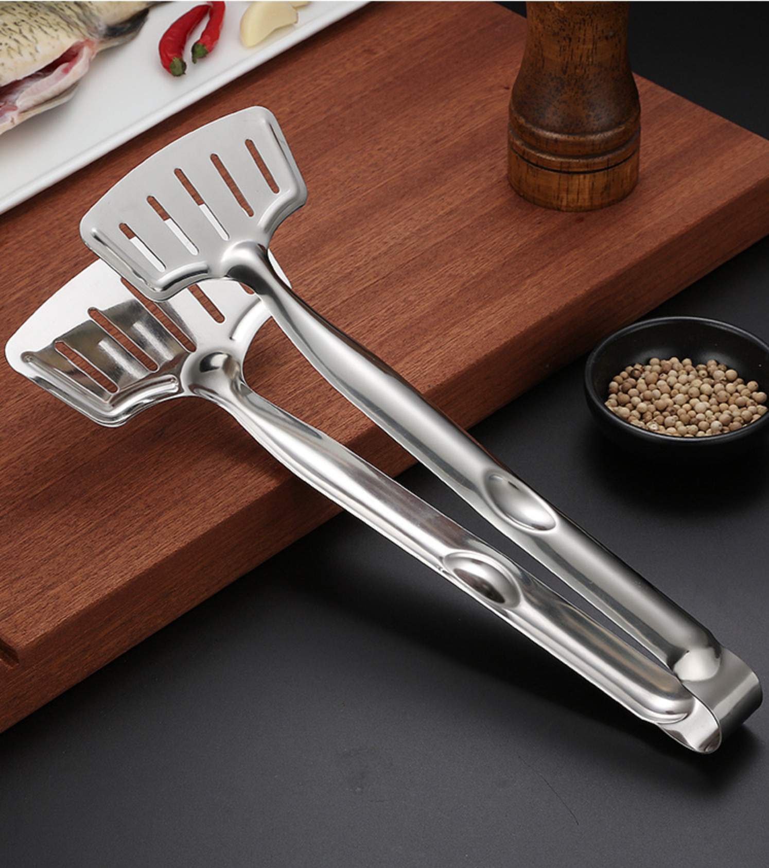Kẹp Gắp Thức Ăn Bằng Thép Không Gỉ Cao Cấp