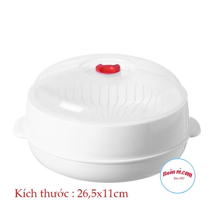 Bộ khay hấp lò vi sóng Việt Nhật chịu nhiệt tốt -Khay hấp thức ăn, Xửng hấp đồ ăn, bánh bao