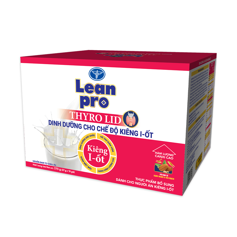 Sữa Lean Pro Thyro Lid – Dinh dưỡng tối ưu cho người kiêng I-ốt, bệnh lý tuyến giáp - 370g
