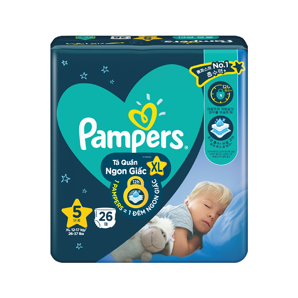 Tã Quần PAMPERS Ngon Giấc L30/XL26/XXL22