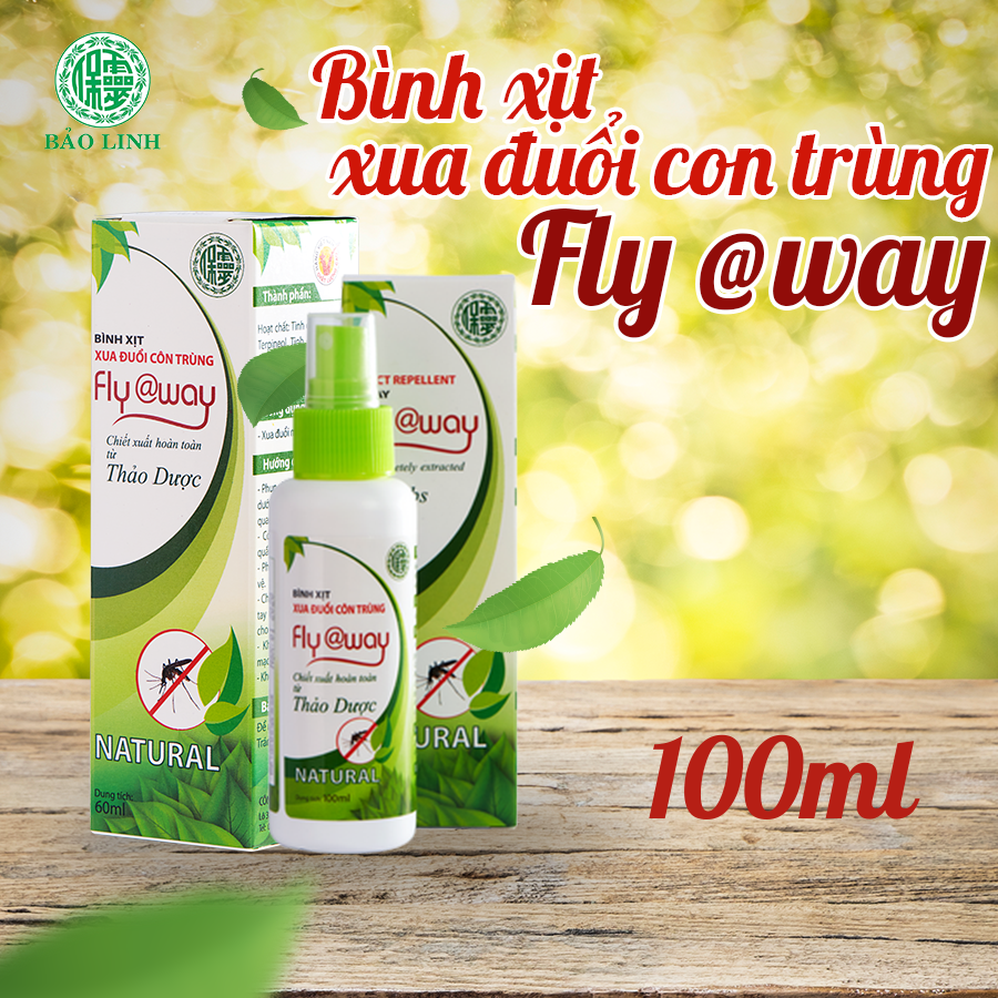 BÌNH XỊT BAO LINH XUA ĐUỔI MUỖI VÀ CÔN TRÙNG 100ML