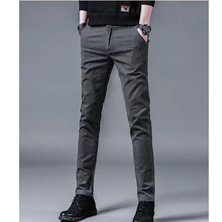 Quần tây nam ống đứng giả jeans chất vải bông mềm trẻ trung - QT01