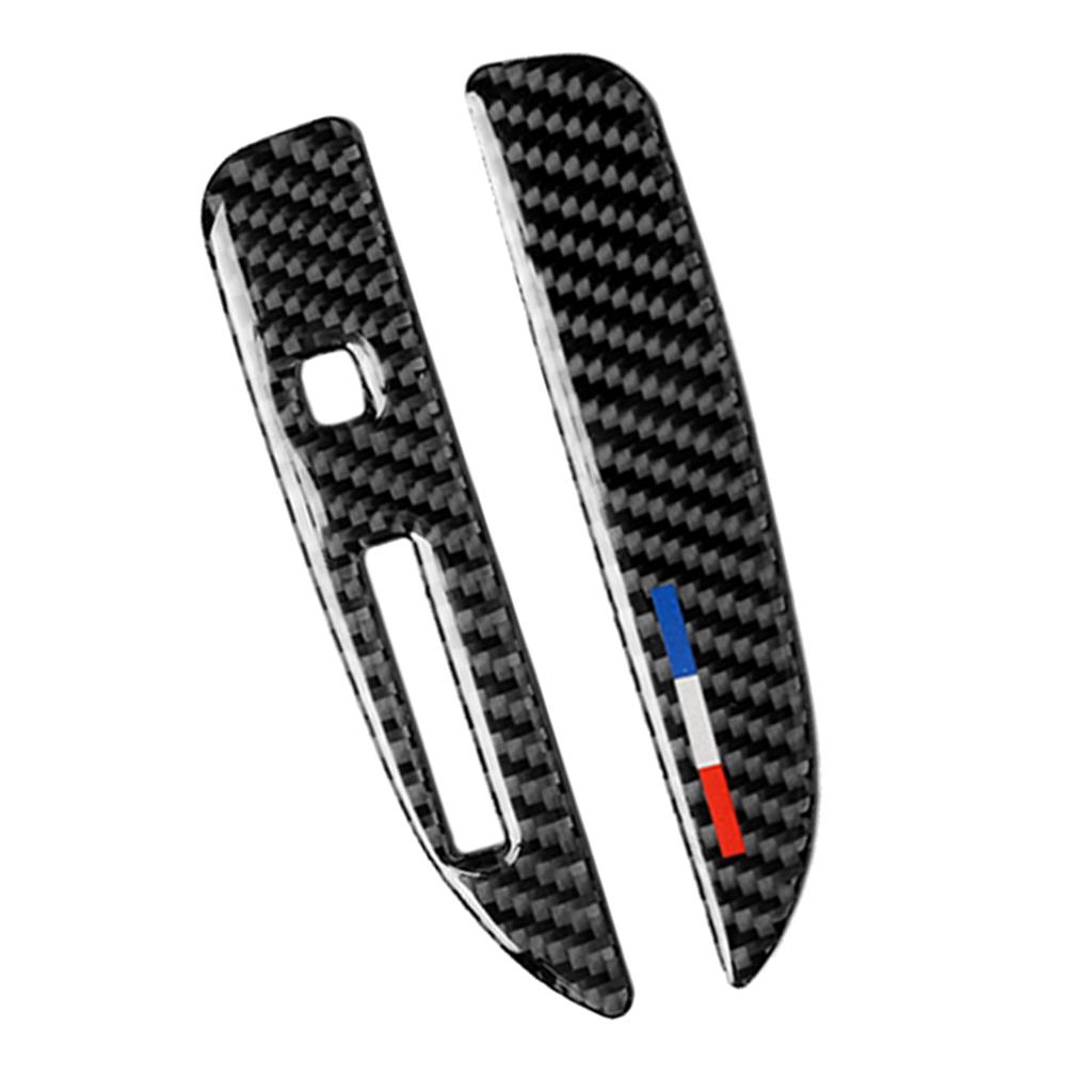 Carbon Fiber Gear Lever Frame Decorative Sticker for 2015 2017
