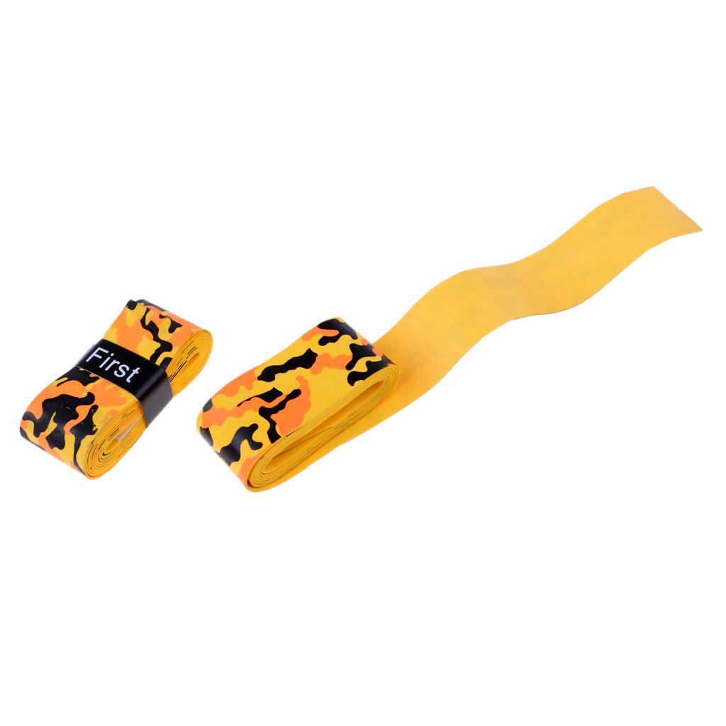 2-4pack Fishing Rod Wrap Tie Fastening Strap Belt Fishing Accessories Yellow