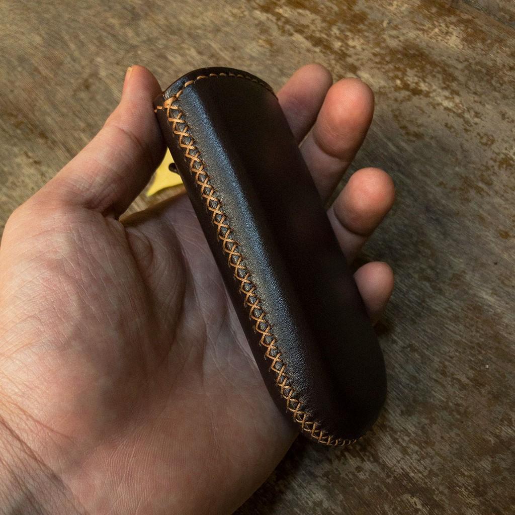 BAO DA HANDMADE VỚI CHẤT LIỆU DA THẬT 100% DÀNH CHO MÁY NOKIA 6700 - BAO DA MÀU NÂU