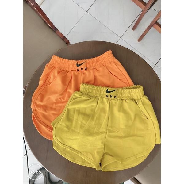 Quần đùi mặc nhà nữ, quần short cotton nữ siêu mát có túi quần