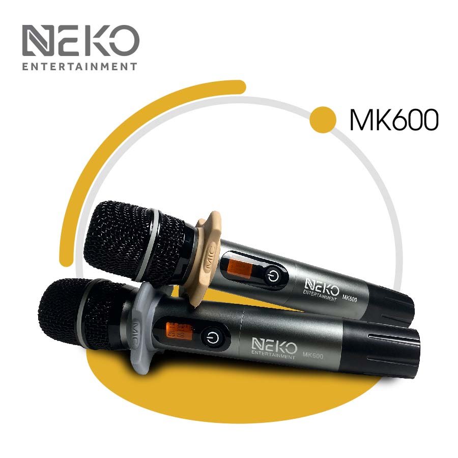 Micro Không Dây Neko MK600 | Cảm Biến Tự Ngắt | Dò Sóng Sạch - Hàng Chính Hãng