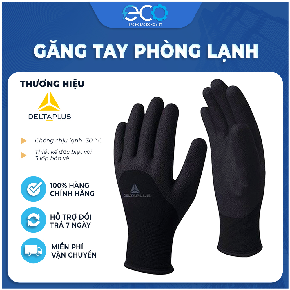 Bao tay phòng lạnh Deltaplus HERCULE VV750 chịu lạnh đến -30 độ C nhập khẩu chính hãng