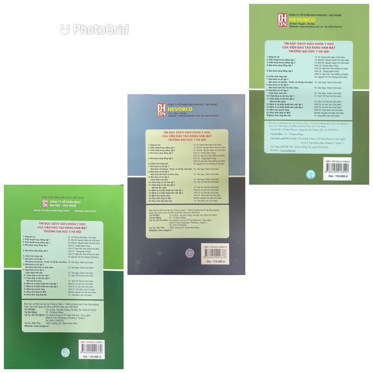Combo Nha Khoa Cơ Sở Tập 1 + Tập 2 + Tập 3 ( Dùng Cho Sinh Viên Răng Hàm Mặt)