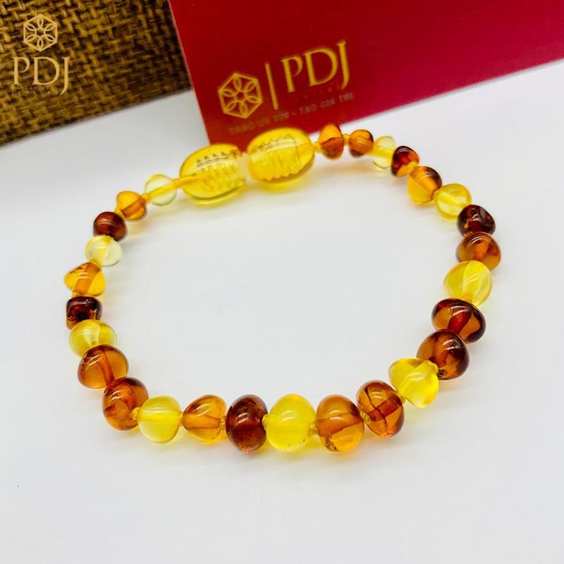 Bộ vòng hổ phách Amber nhiều màu - Tặng kèm hộp đựng trang sức cao cấp - Trang sức PDJ - PD0025