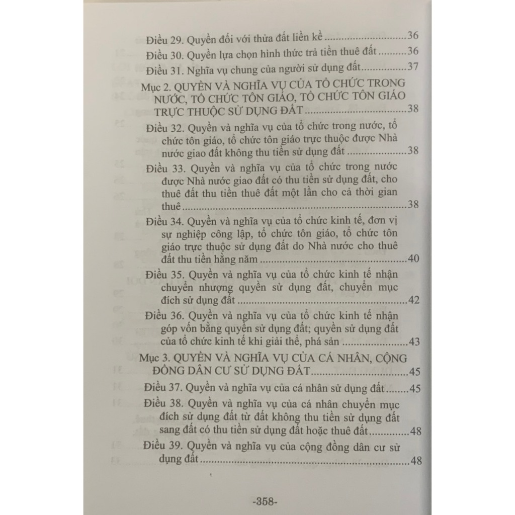 Sách - Luật Đất đai (Hiện hành) (Được Quốc hội thông qua ngày 18-01-2024, có hiệu lực từ ngày 01-01-2025) XBTT