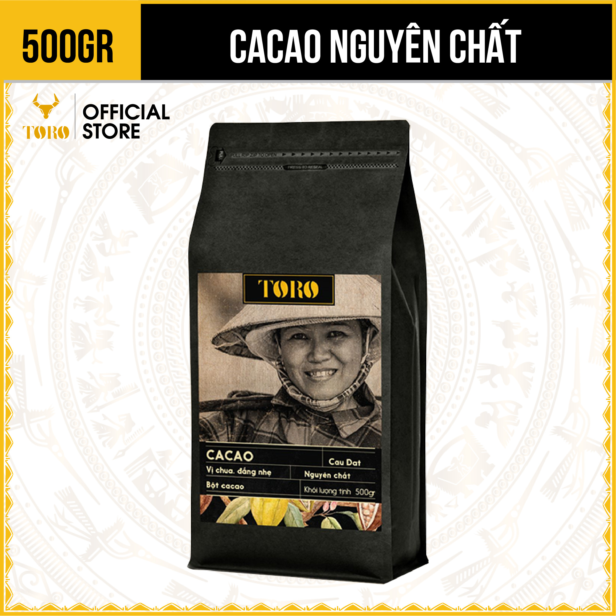 [500GR] Toro Cacao Nguyên Chất 100% | TORO FARM