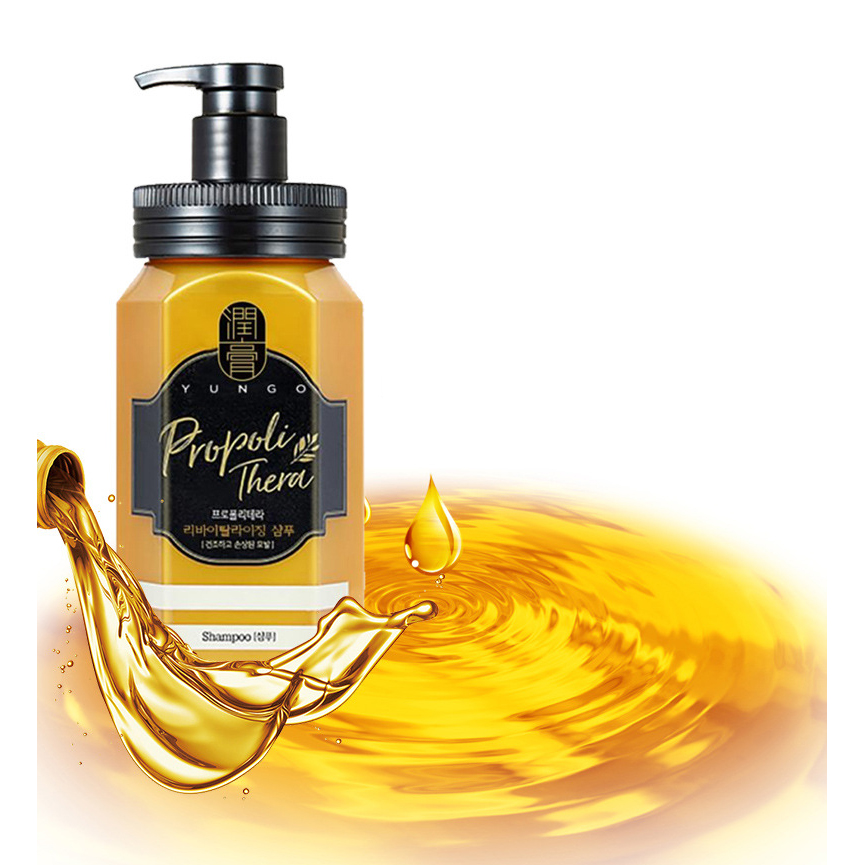 Dầu gội mật ong Yungo Propoli Thern Shampoo cô đặc, sạch gàu, kích thích mọc tóc, giảm rụng tóc 500ml