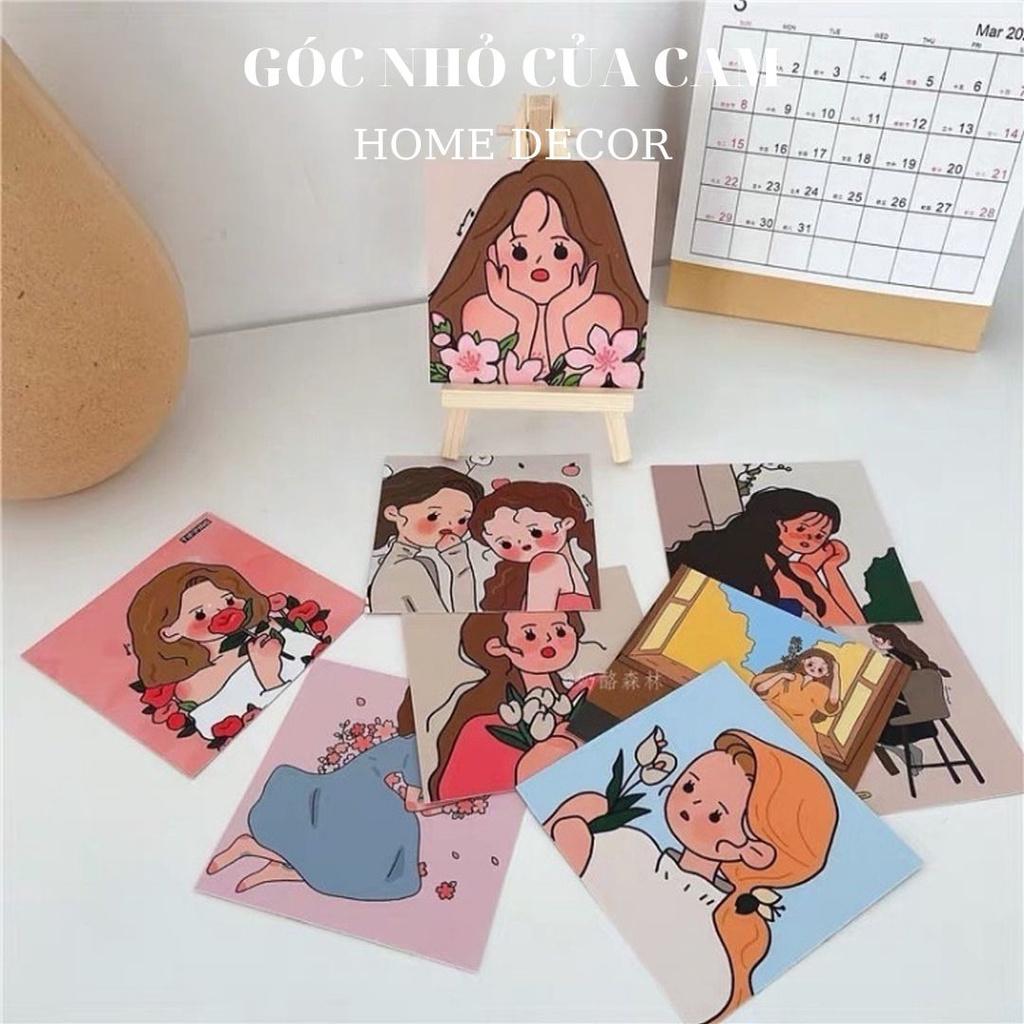 CARD CÔ GÁI MỘNG MƠ TRANG TRÍ