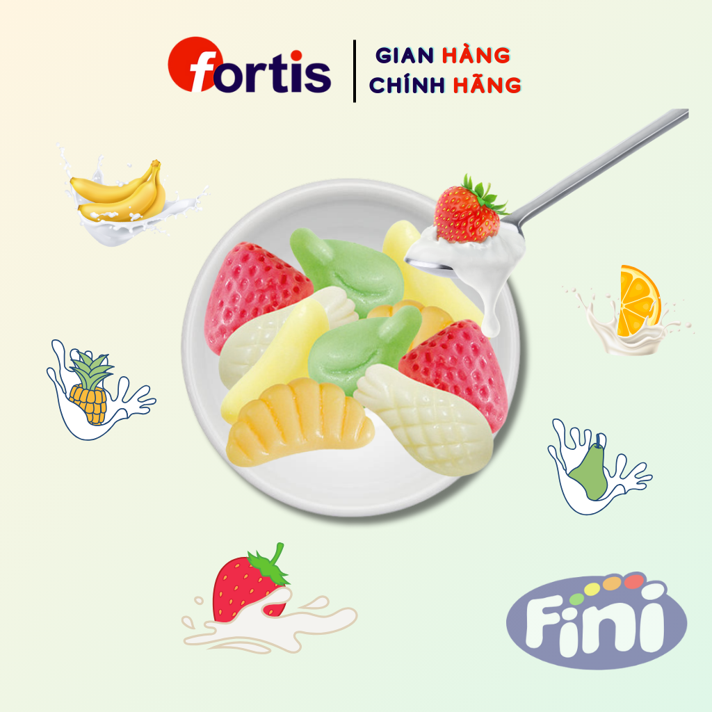Kẹo dẻo Fini Yogurt trái cây 90g