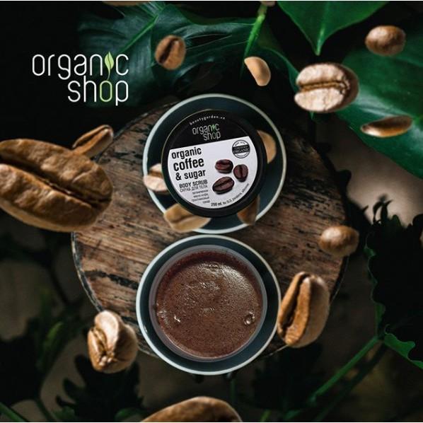 Tẩy Tế Bào Chết Toàn Thân Organic Shop Organic Coffee &amp;amp; Sugar Body Scrub 250ml (Hương Cafe)