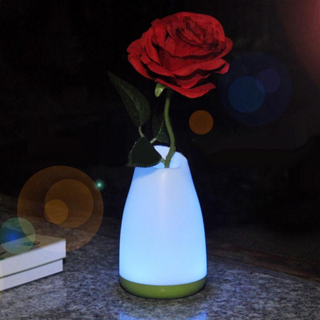 LED RGB Voice Control Night Light Wireless Dimmable Lighting Decoration