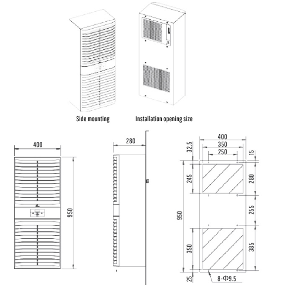 ĐIỀU HÒA TỦ ĐIỆN, TỦ VIỄN THÔNG EIA10/15/20- HÀNG CHÍNH HÃNG LINKWELL