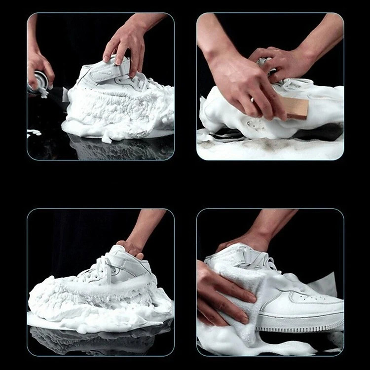 (Sạch giày nhanh) Chai Xịt Bọt Tuyết Vệ Sinh Giày Sneaker THAFA 300ML- Hàng Chính Hãng THAFA