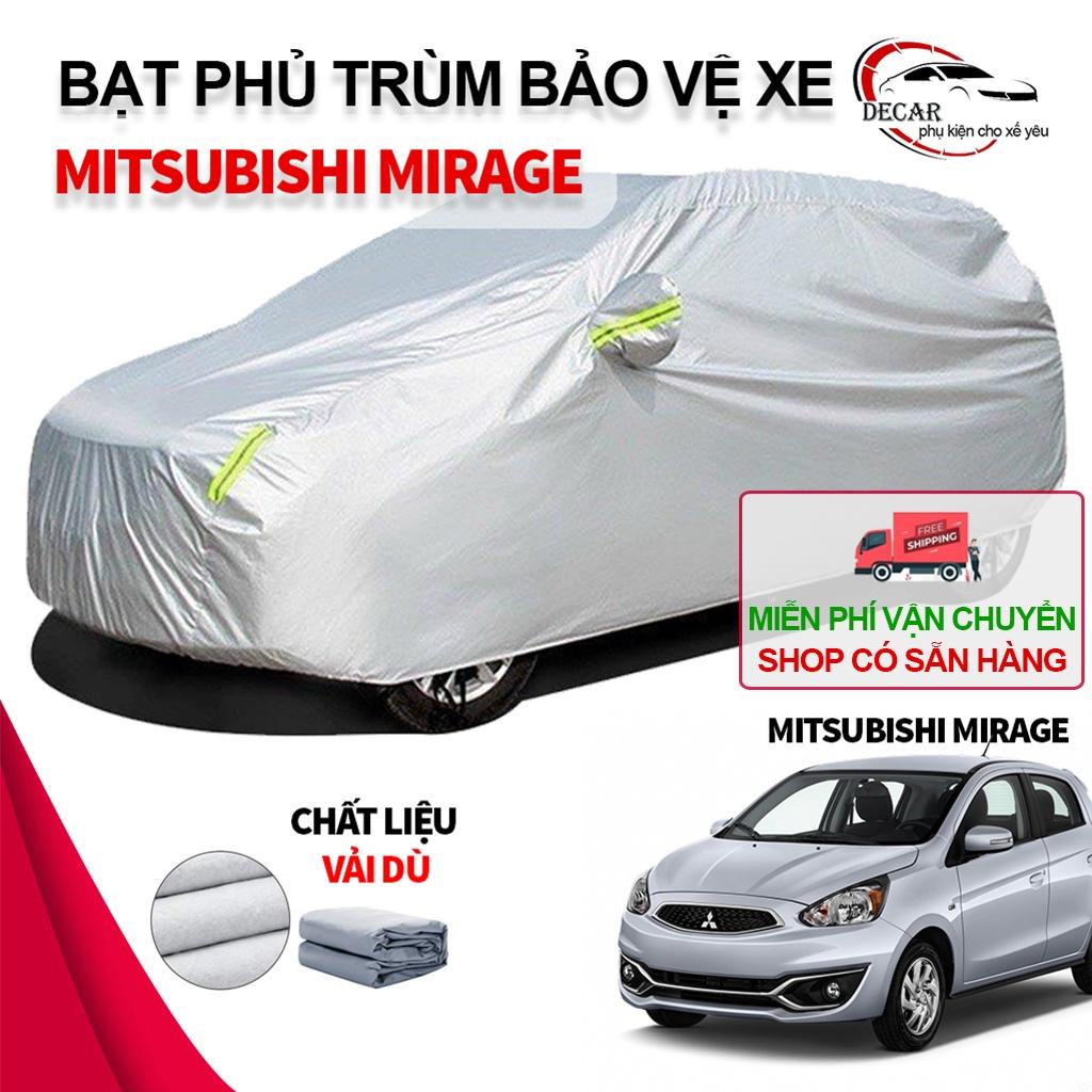 Bạt che phủ bảo vệ xe Mitsubishi Mirage , bạt vải dù Oxford thông minh trùm phủ kín xe ô tô 5 chỗ chống nắng, nóng, mưa