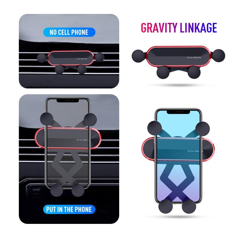 Giá Đỡ Điện Thoại Gắn Lỗ Thông Gió Xe Hơi Cho Iphone Samsung