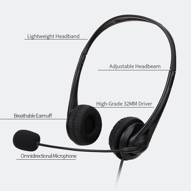3.5Mm/Giao Tiếp USB Gắn Đầu Tai Nghe Chơi Game Máy Tính Laptop Máy Tính Earphon Có Micro Có Dây Tai Nghe Âm Thanh Nổi