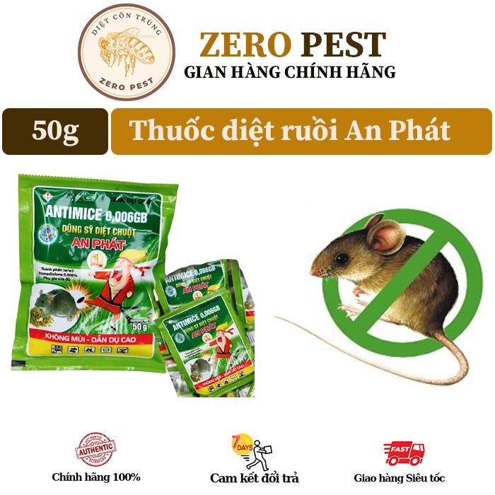 Thuốc diệt chuột sinh học An Phát 50g, thuốc chuột sinh học, thuốc diệt chuột hiệu quả 100%, bả diệt chuột an phát