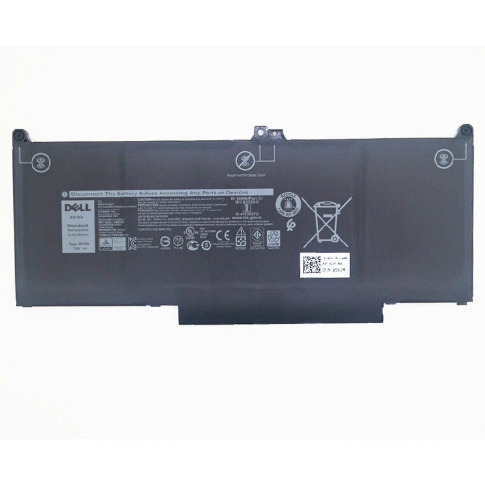 Pin máy tính xách tay MXV9V mới cho Dell Latitude 13 5300 5310 2-IN-1 14 7300 7400 7.6V 60Wh Z.in hàng chính hãng.