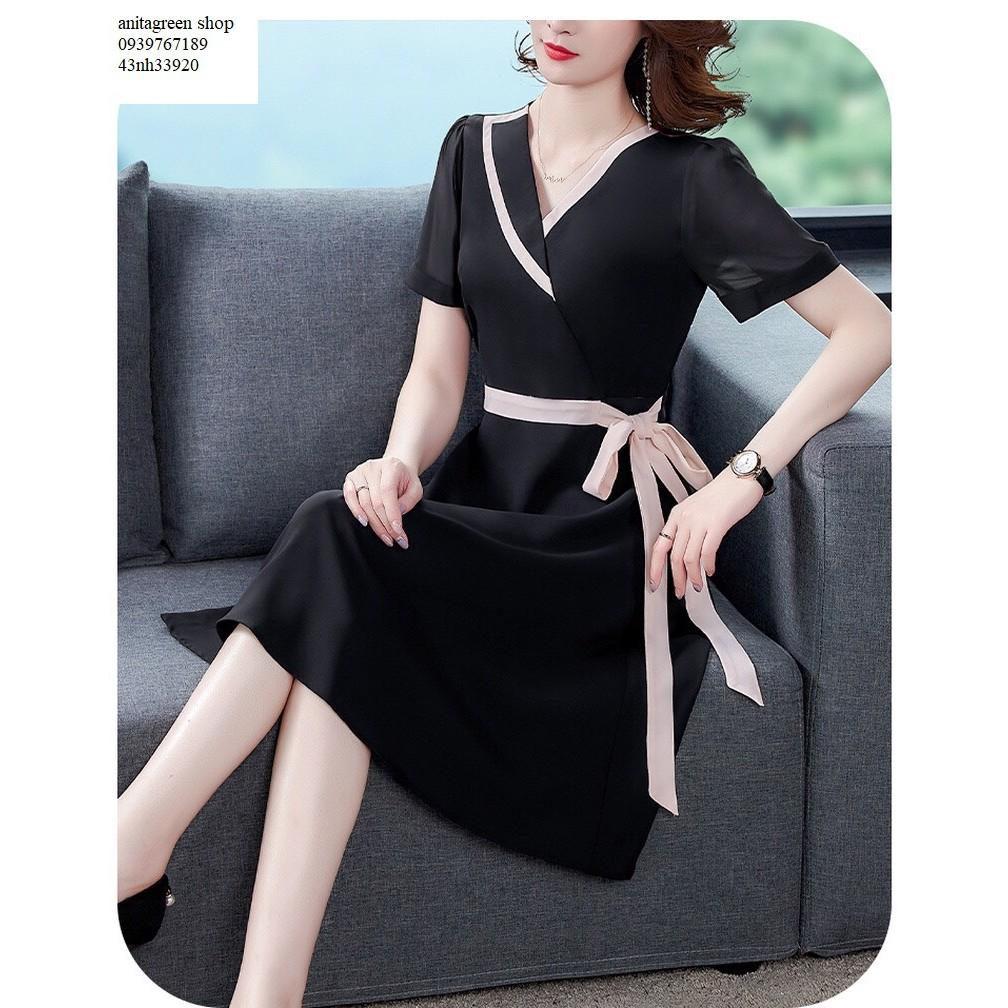 Nh33920-ĐẦM XÒE CỔ VEST THANH LỊCH