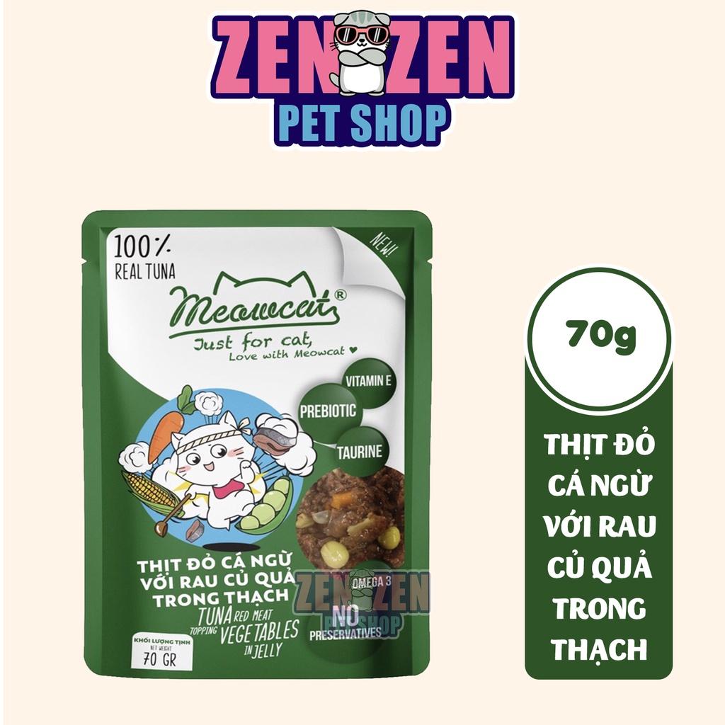 Thùng Pate cho mèo Meowcat 48 gói x 70g