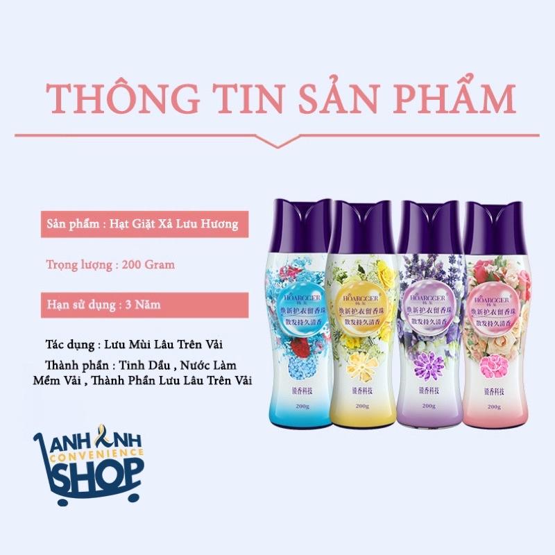 Hạt Thơm Giặt Quần Áo Lưu Hương Siêu Thơm Hũ 200 Gram