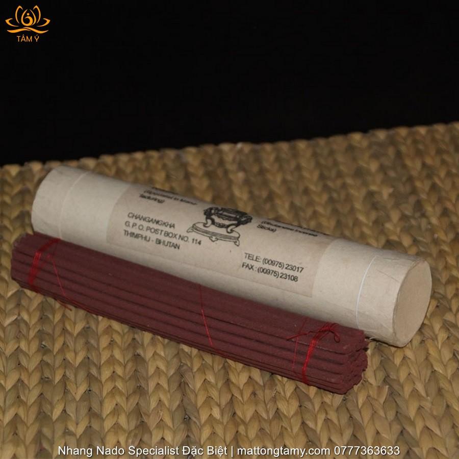 Nhang Bhutan Nado Poizokhang Specialist Đặc Biệt Và Nhang Nado Happiness Incense (Nado loại A) Đựng Trong Hộp Ống Tre