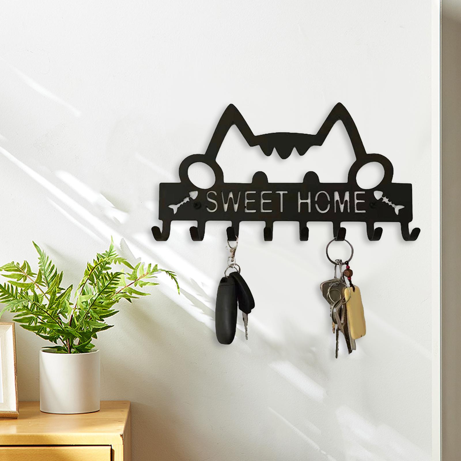 Sweet Home Wall Hanger Key Holder Hooks Key Rack for Decoration Entryway Bag