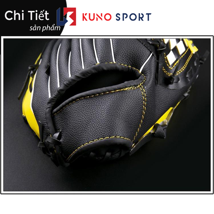 Găng tay bóng chày da pu  KUNOSPORT size tay 10,5/11,5/12,5inch găng tay chơi bóng chày cao cấp