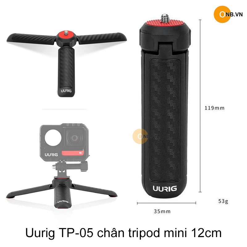 Uurig TP-05 chân 3 mini cho Gimbal điện thoại