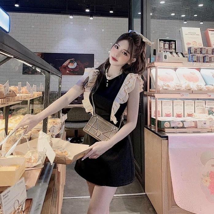 Đầm tiểu thư cánh tiên phối voan dễ thương cho nàng