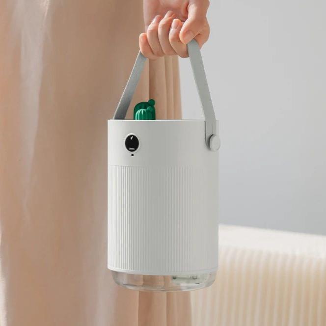 Máy Làm Ẩm Không Khí Xiaomi Sothing Phát Hiện Độ Ẩm Hai Đầu Phun Sương Có Thể Sạc Lại Bằng USB Với Đèn LED Dung Tích 1L