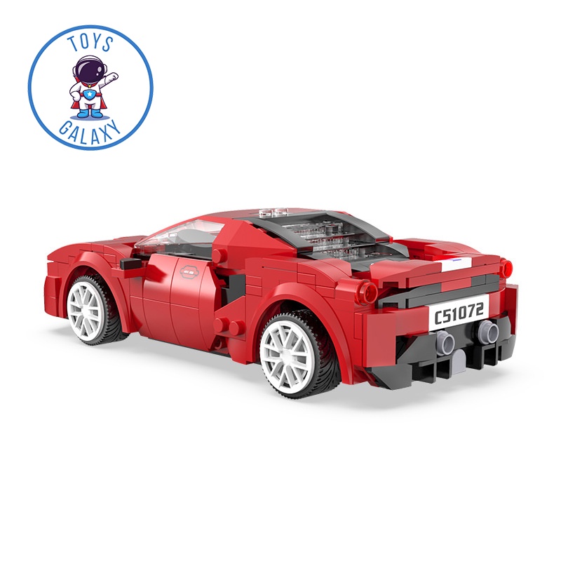 Đồ Chơi Lắp Ráp Kiểu Mô Hình Điều Khiển Từ Xa RC Technic Siêu Xe Red Race Car Ferrari 488 C51072