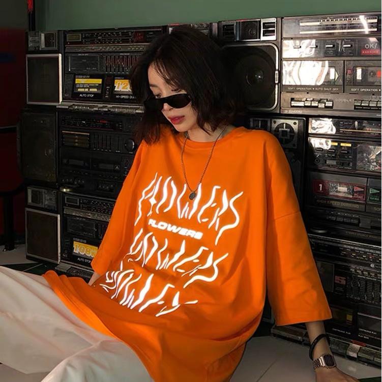 ÁO THUN PHẢN QUANG FLOWERS UNISEX OVERSIZED